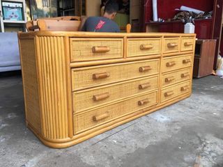 Rattan tv console Japan surplus