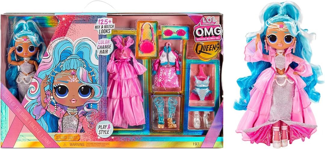 READY STOCK L.O.L. Surprise OMG Queens Splash Beauty Fashion