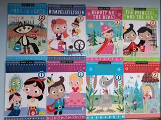 Ready to Read x 8 books 世界名故事 The Ugly Ducklings, Cinderalla, Snow White, Rapunzel, The Princess and the Pea, Beauty and the Beast, Rumpelstiltskin, Puss in Boots 兒童故事書 英文繪本 伴讀 適合幼稚園 初小