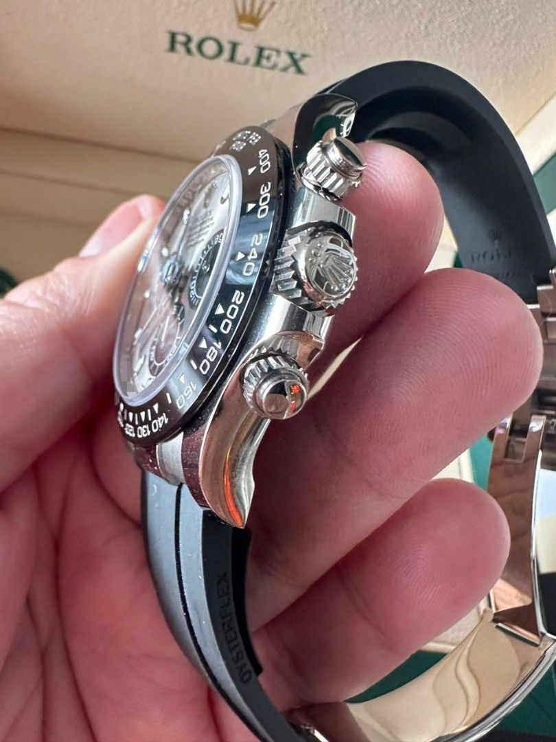 Rolex daytona ceramic hot sale white gold