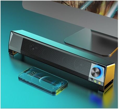 SADA Computer Speaker V-199 USB Wired Bar Stereo Subwoofer Music Player ...