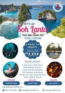 [SALE 🔥] Dive Trip to Koh Lanta This New Year's Eve! | 29 Dec - 2nd Jan 2024