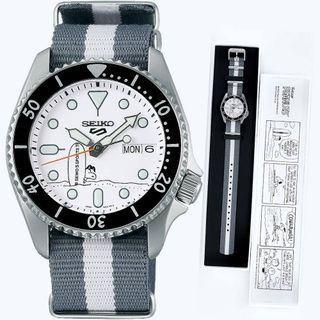 SEIKO精工 5 Sports 55週年紀念  Snoopy聯名 限量機械錶