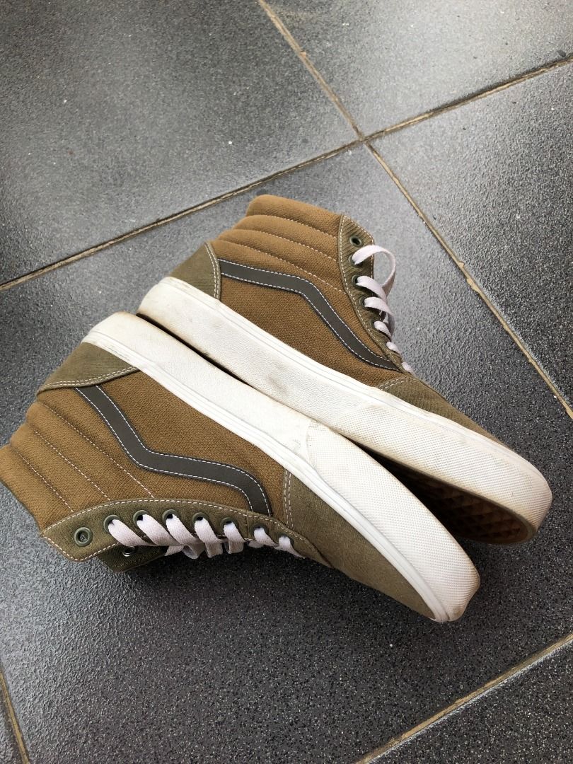 Sepatu Vans SK8 Ward Hi Olive Green Sample (Bekas/Preloved), Fesyen ...