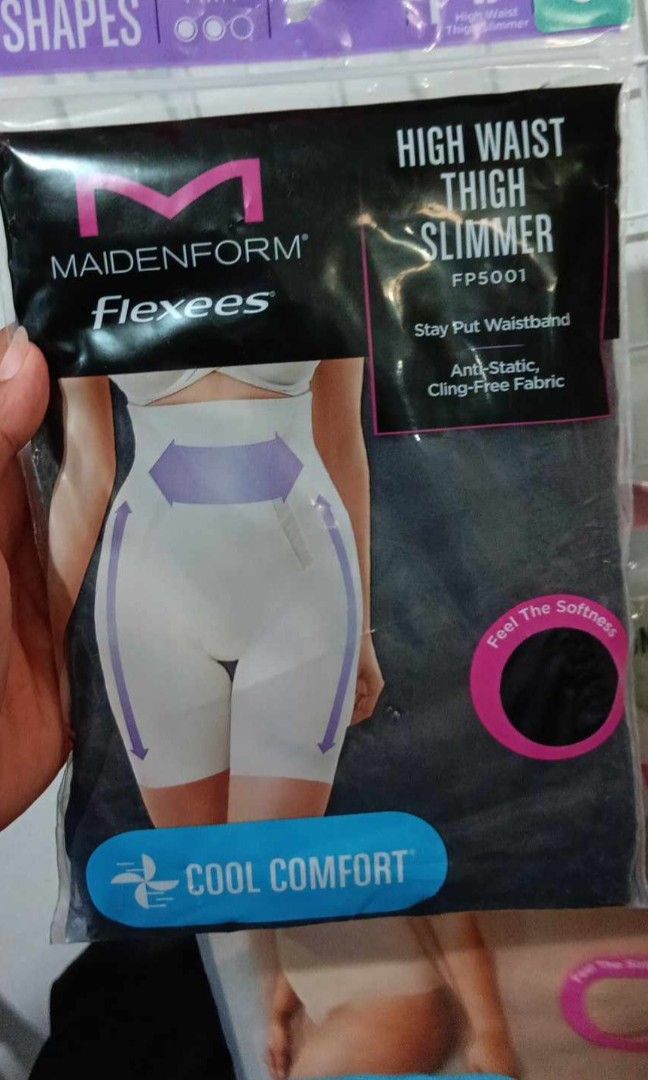 Maidenform FLEXEES HIGH WAIST THIGH SLIMMER Sculpts Sz L Shapewear