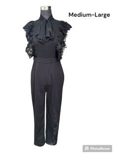 Shein Self Tie Ribbon Detail Jumpsuit