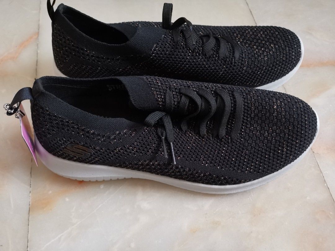 Black glitter sketchers outlet