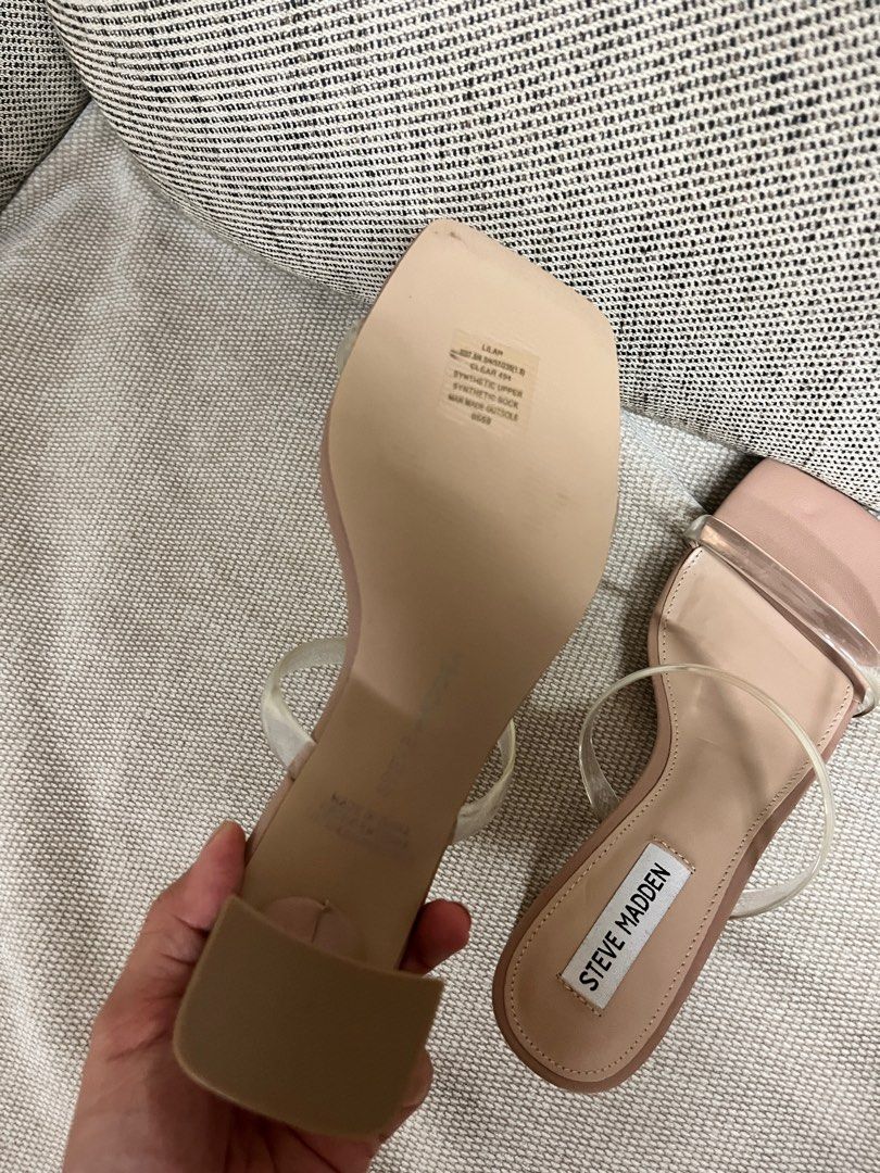Steve madden clearance clear mules