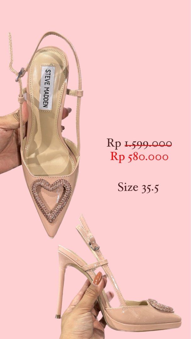 Steve madden nude heart high heels