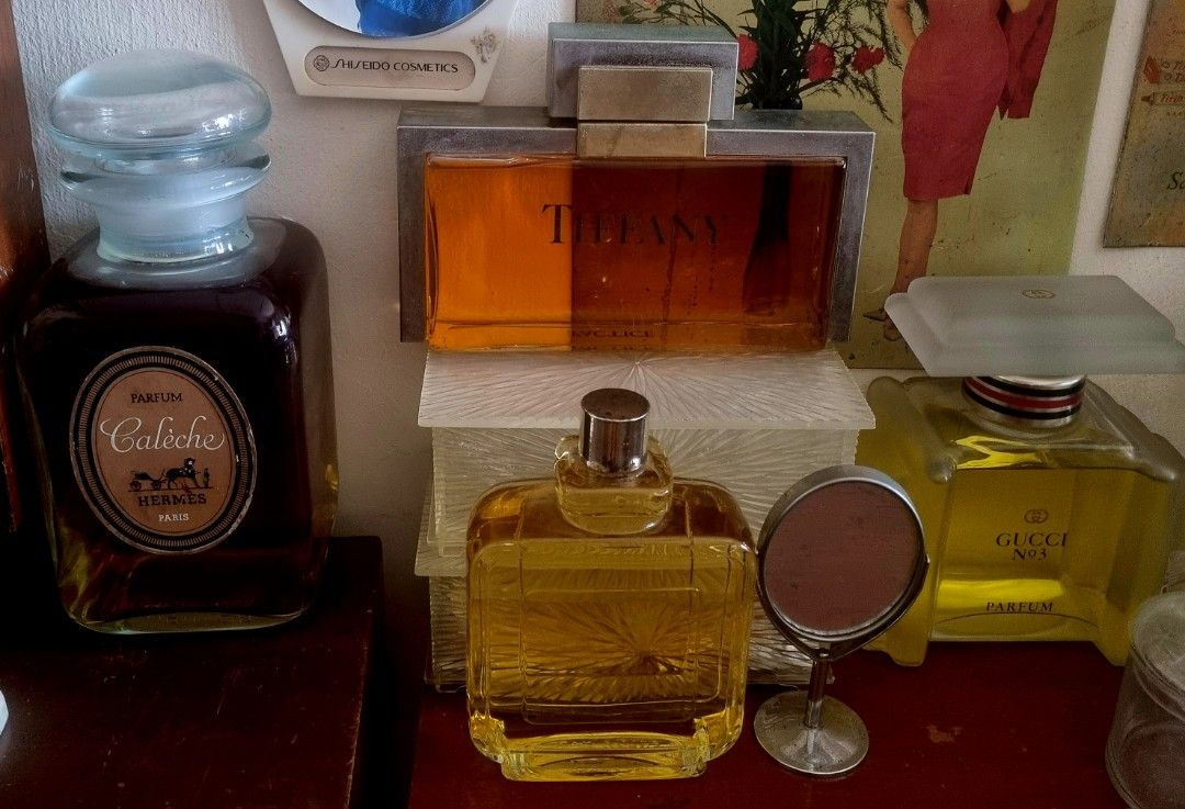 T loan only: Vintage large giant parfume perfume bottles