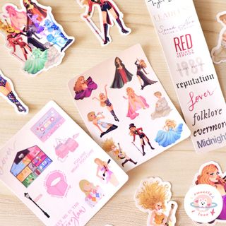 Lover by Taylor Swift Glitter Vinyl Stickers (Tags: aesthetic