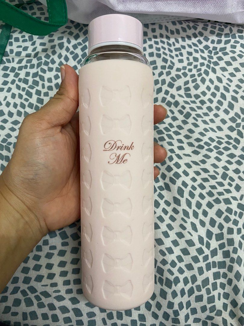 Ted Baker Drink Me Glass Water Bottle, Furniture & Home Living