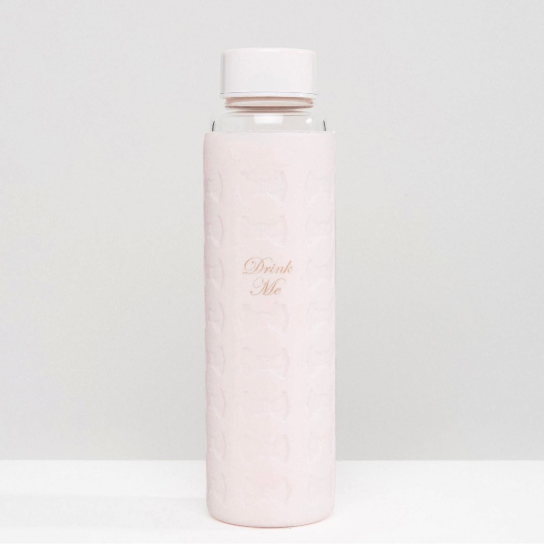 Ted Baker Drink Me Glass Water Bottle, Furniture & Home Living