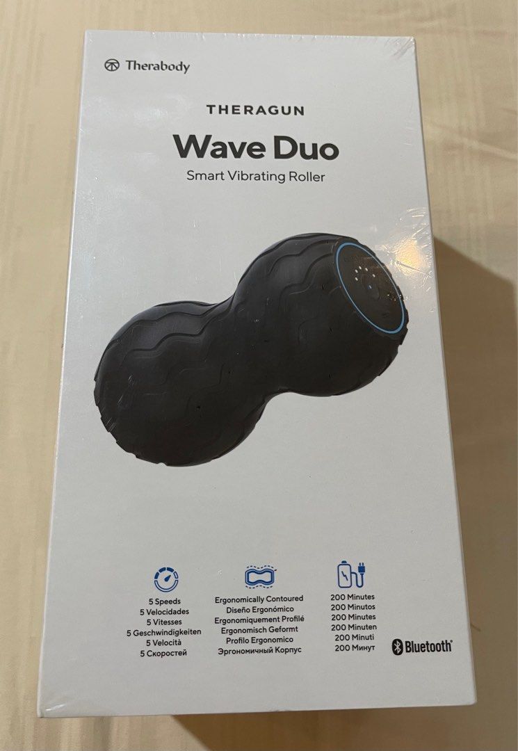 Wave Duo Therabody - Rouleau Vibrant Ergonomique Pour Dos, Cou Et Colonne Vertébrale