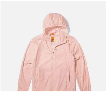 Full zip anorak pink top