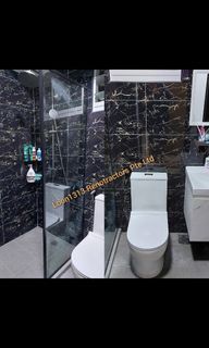 Toilet Overlay Tiles Works+New Door+Shower Screen Works Completed!!!