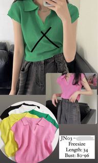 Top kerah pink