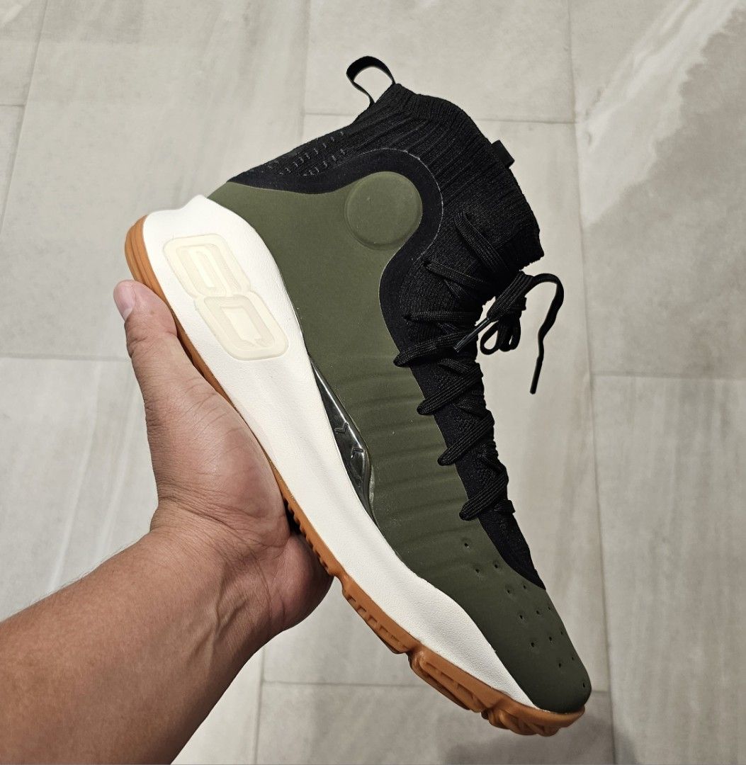Under armour curry 4 mens olive deals