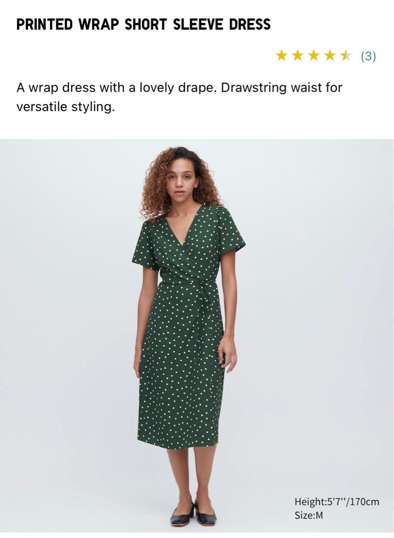 Uniqlo store wrap dress