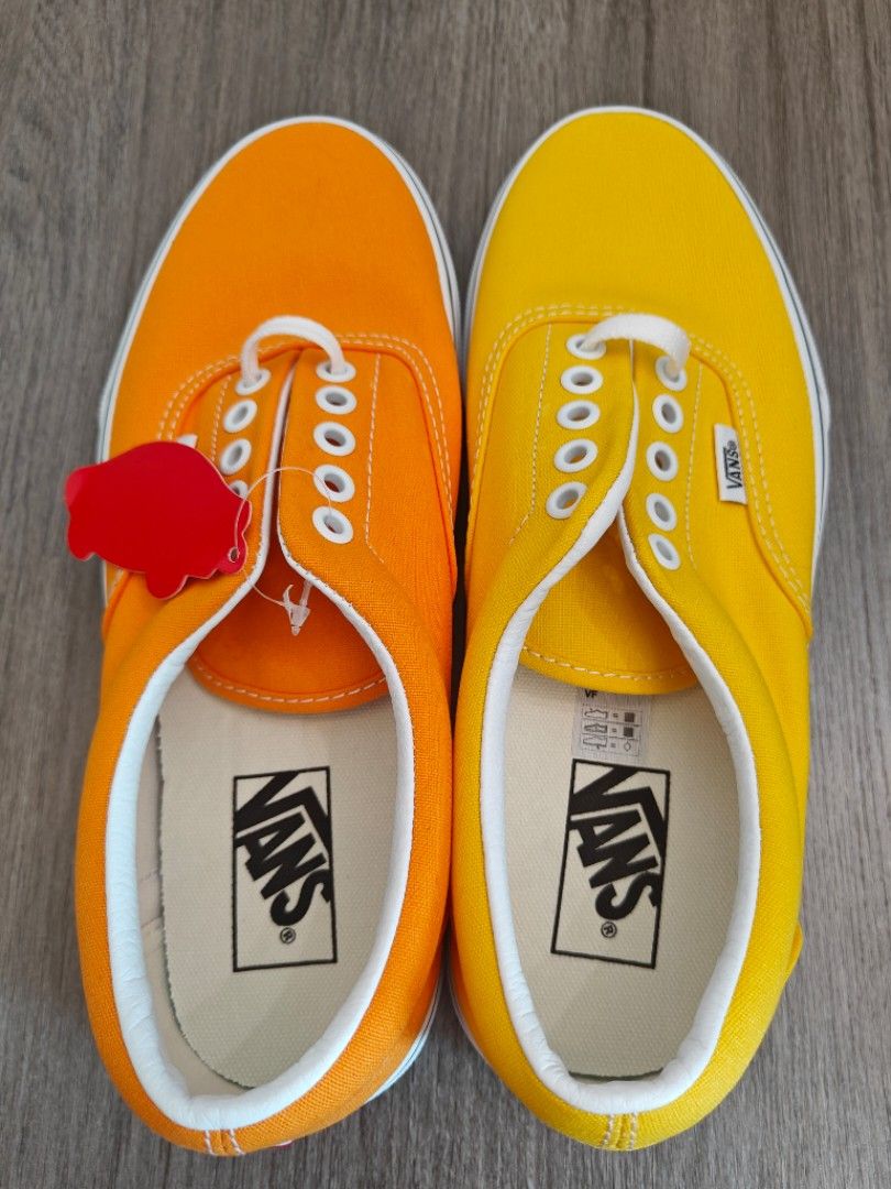 Orange vans men cheap