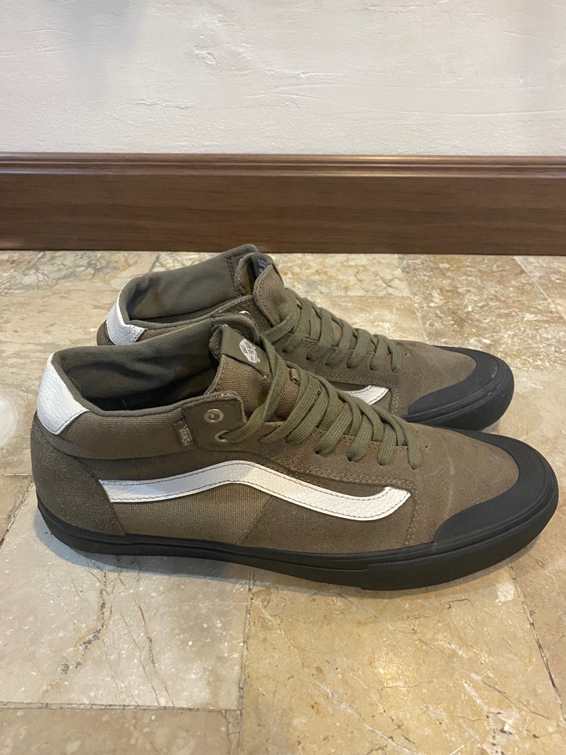 Vans style 112 best sale mid pro dusky green