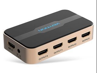 Vention ACCG0 1 In 4 Out HDMI Splitter