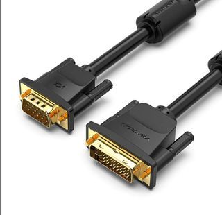 Vention DAEBL VGA(3+6) Male to Male Cable with ferrite cores 10M Black