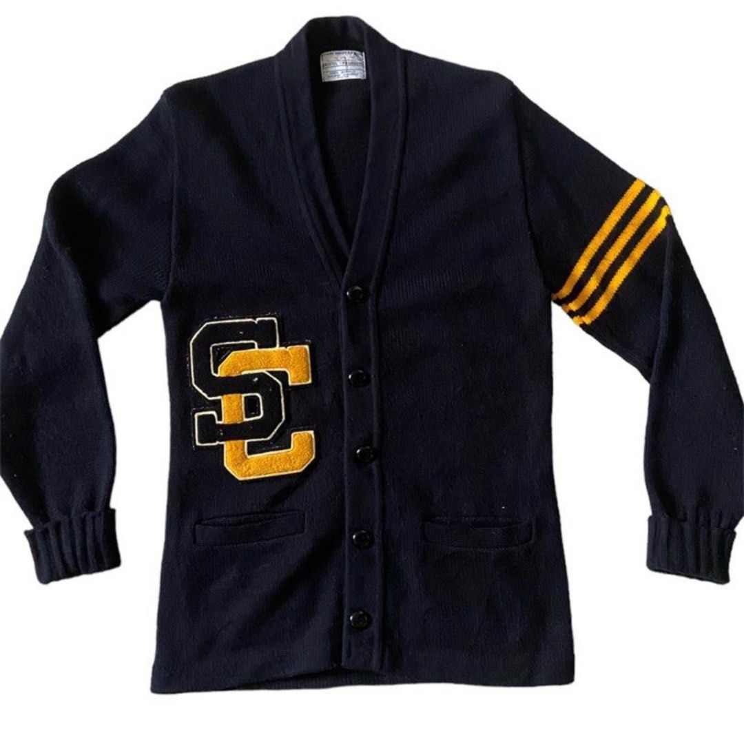 Mens letterman cardigan shop