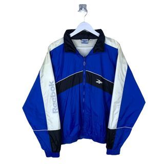 Vintage 90’s Reebok Windbreaker Jacket " Varsity Blue "