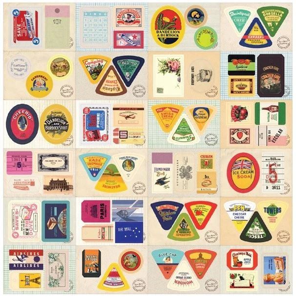 Vintage Labels Collection Vol 2 & 3, Hobbies & Toys, Stationery & Craft ...