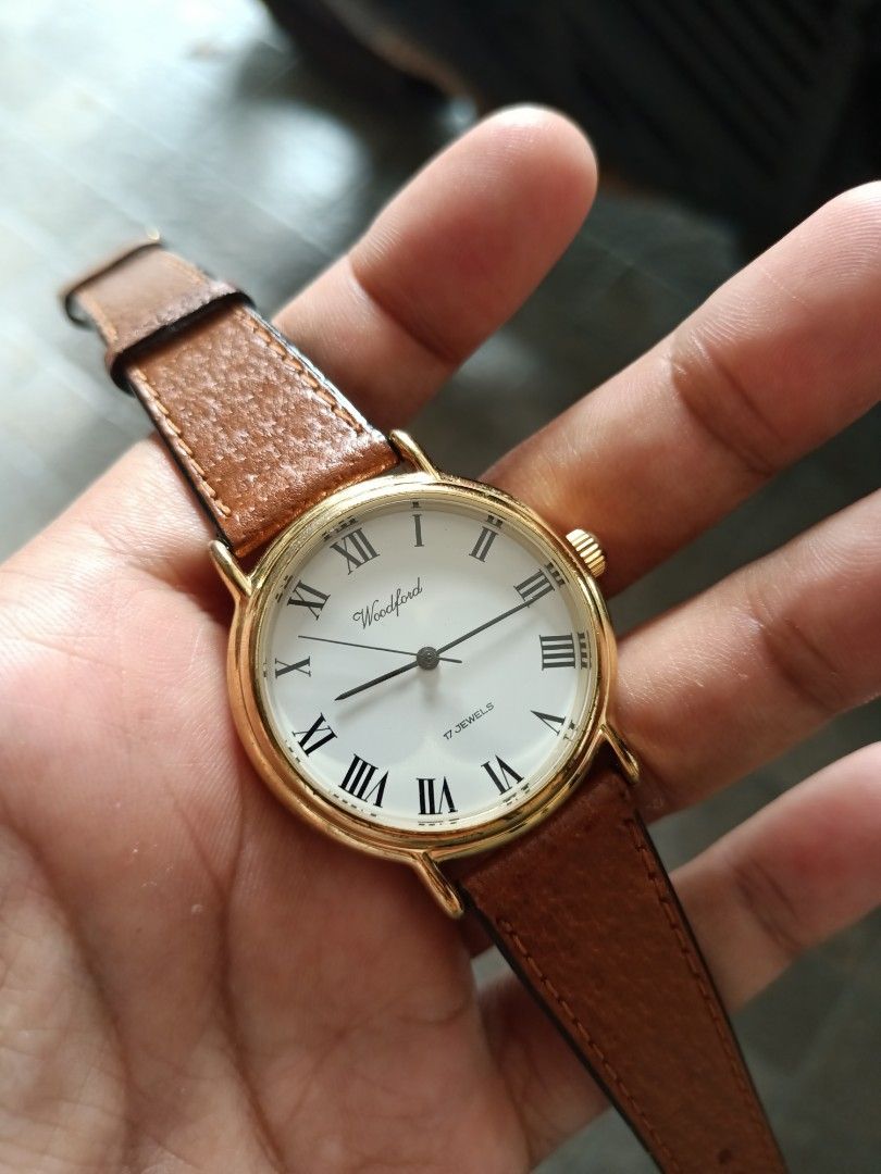 Vintage watch Woodford England made kunci manual winding, Men's Fashion, Watches & Accessories