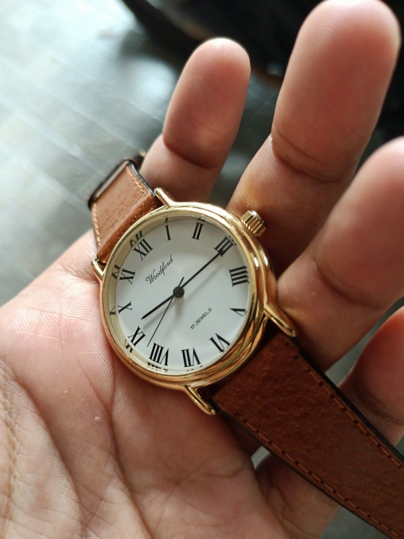 Vintage watch Woodford England made kunci manual winding, Men's Fashion, Watches & Accessories