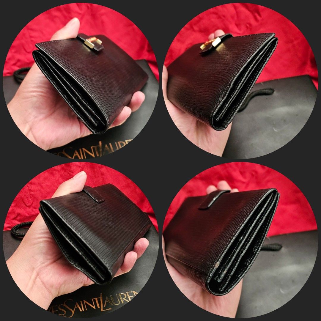 YSL Red Bifold Vintage Long Wallet