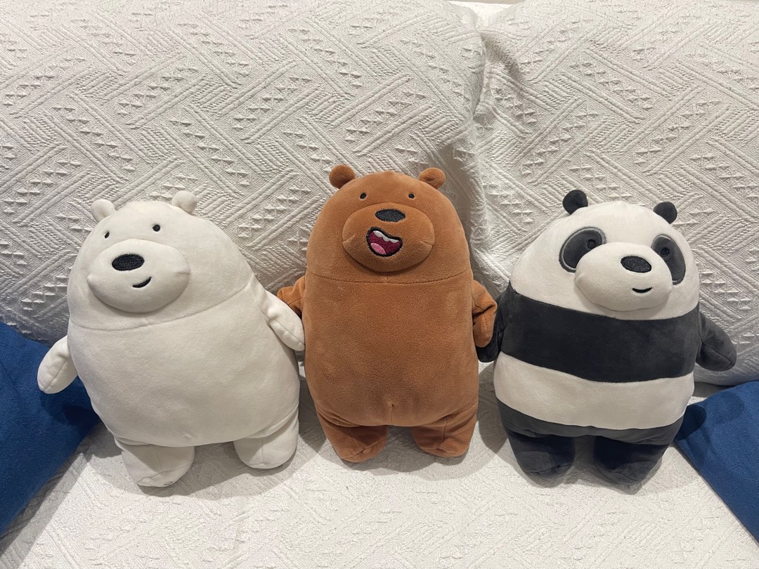 We Bare Bears Stuffed Toys Hobbies Toys Toys Games on Carousell