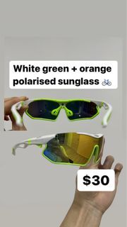 White green polarised sunglasses