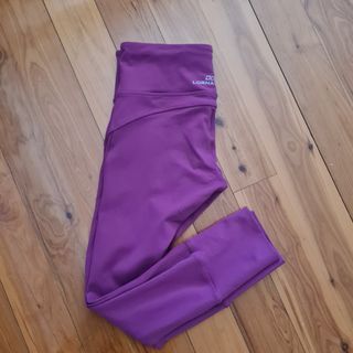 Women's size M 'LORNA JANE' Gorgeous aubergine vital core ankle biter tights-EUC