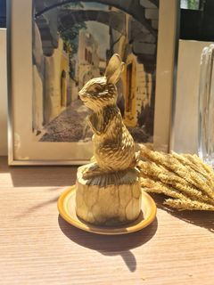 Wooden Bunny Sculpture