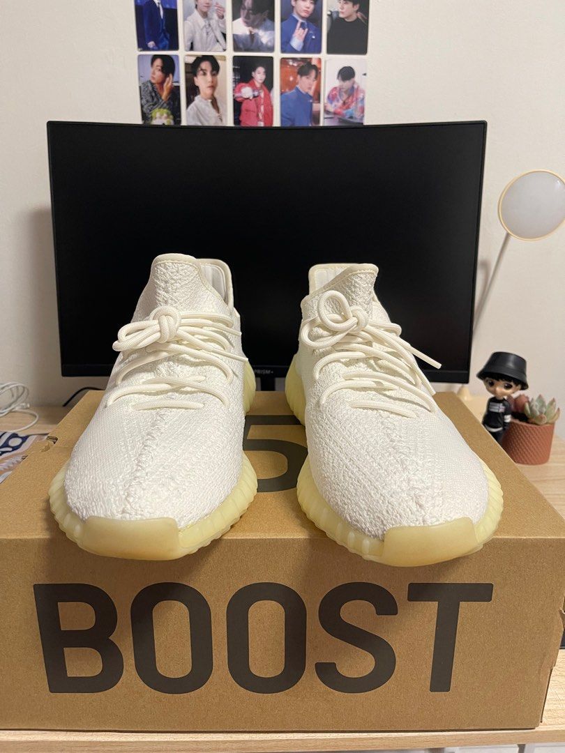 Yeezy 350 v2 clearance cream white on feet