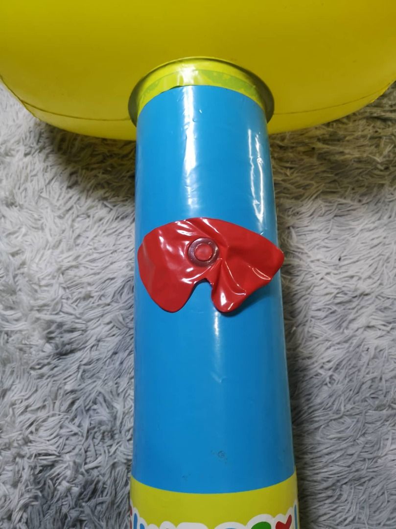 Yellow Blue Inflatable Hammer Kids pool Floater, Babies & Kids, Bathing ...