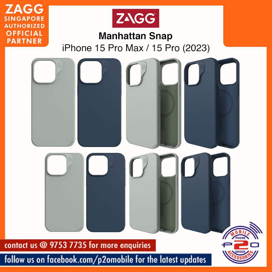 ZAGG Manhattan Snap (MagSafe) Case for iPhone 15 Pro Max / iPhone 15