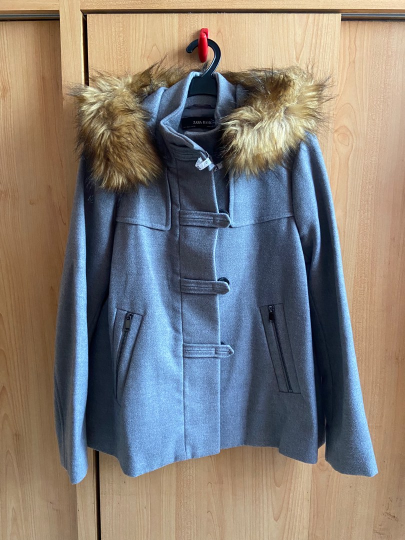 Zara grey coat, Women's Fashion, Coats, Jackets and Outerwear on Carousell