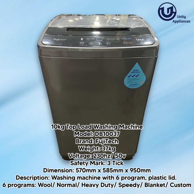 10kg Top Load Washing Machine/ 3 Ticks Washing Machine, TV & Home