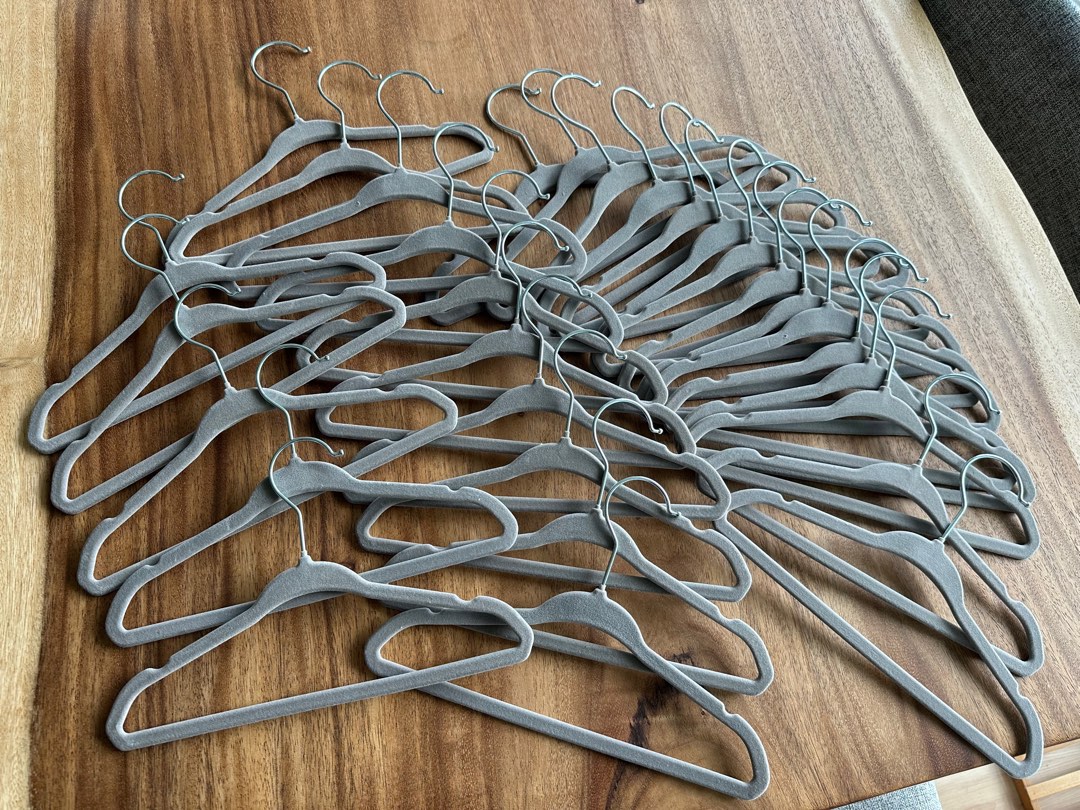 Baby hangers best sale grey