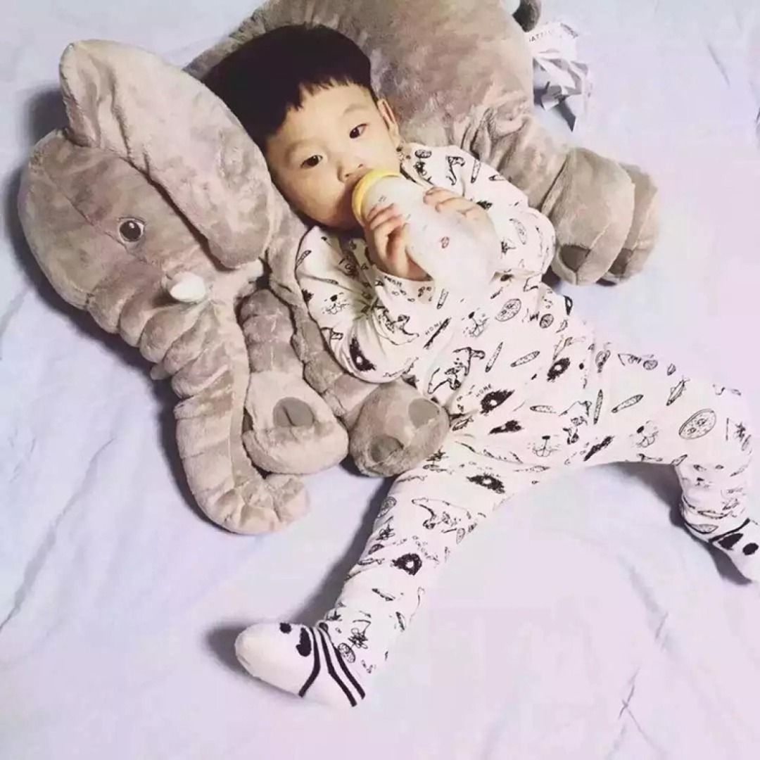 40cm 60cm Elephant Doll Pillow Soft Plush Stuffed Toy Lumbar