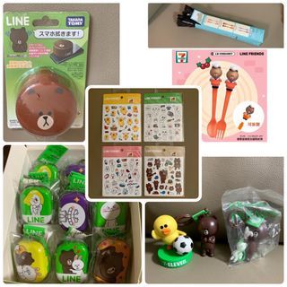 日製全新 Line 熊大手機平板電動除塵除指模機械人Takara Tomy / Mini 儲物盒 / line 貼紙一套4張 / 7-11 吊飾掛飾印台餐具 Le Creuset