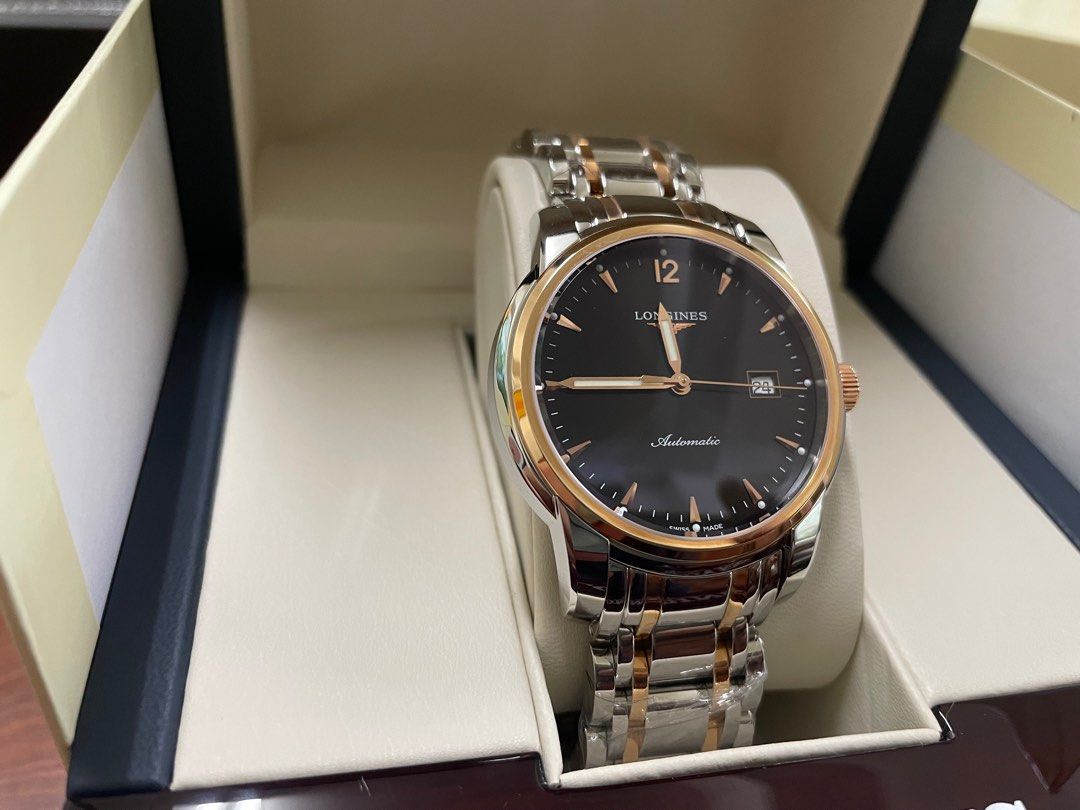 全新品浪琴Longines Saint-Imier 聖米爾18K玫瑰金, 名牌精品, 精品手錶