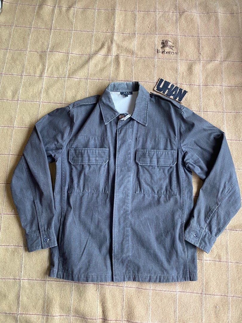 APC WASHED CANVAS WORK JACKET Luxury Apparel on Carousell