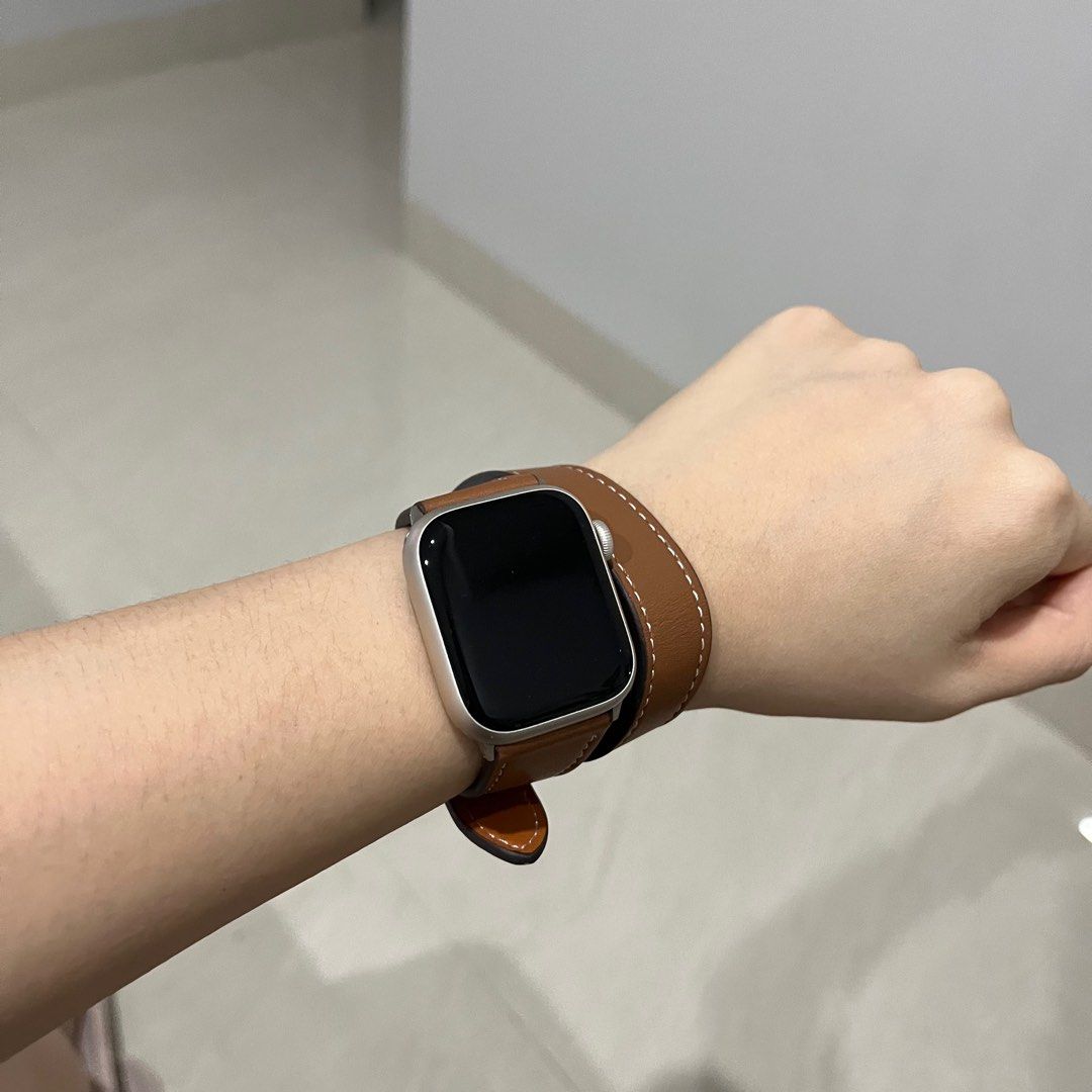 Apple Watch strap 38 40 41 mm model double tour leather kulit tali jam tangan