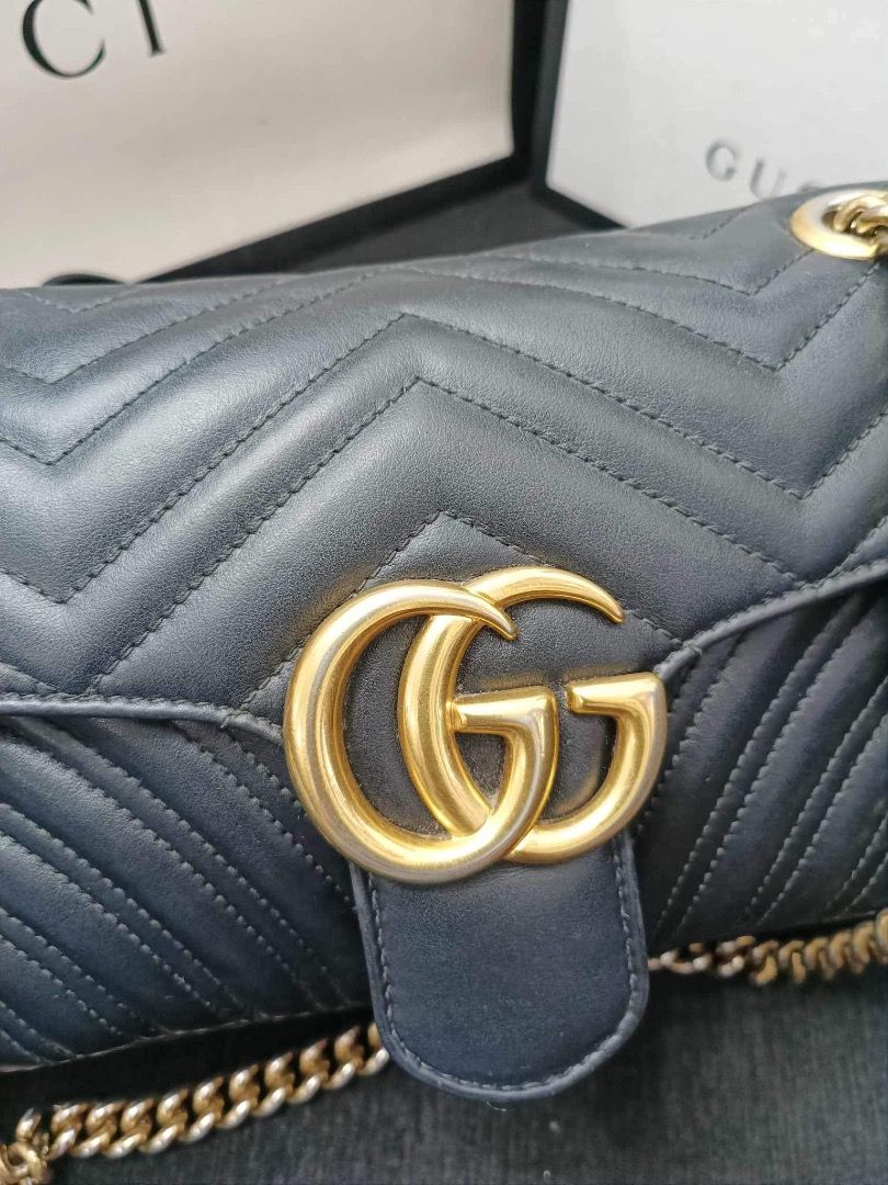 Super Sale Authentic Gucci Marmont small with Entrupy Luxury