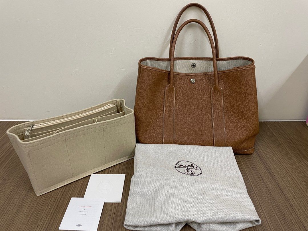 Hermes Garden Party 36 Etoupe, Luxury, Bags & Wallets on Carousell